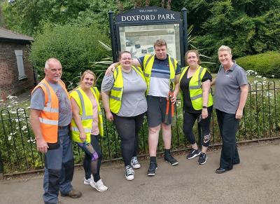 BGL insurance volunteering at Doxford Park